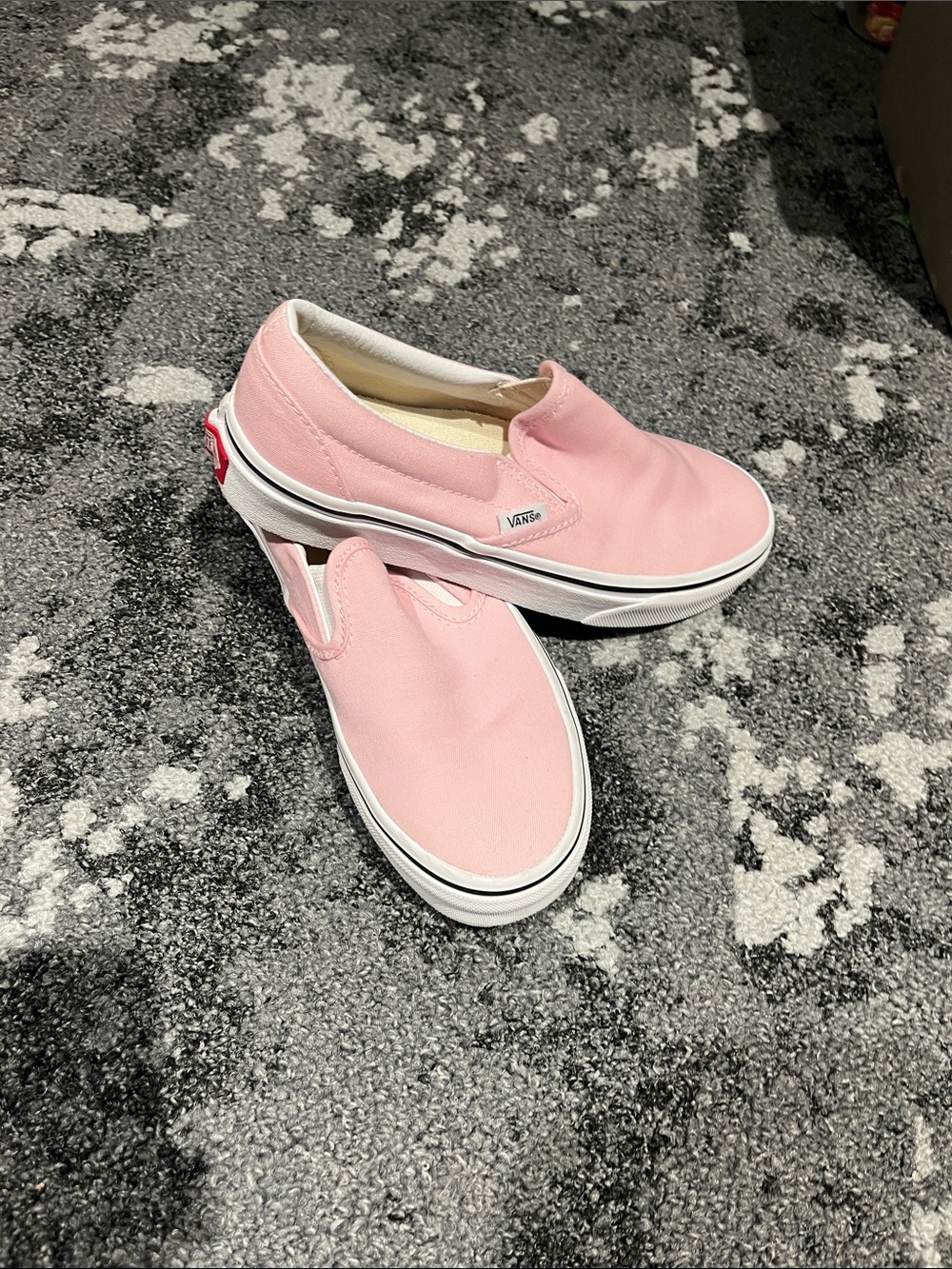 Vans Pink Slip-On Canvas Sneakers for Women